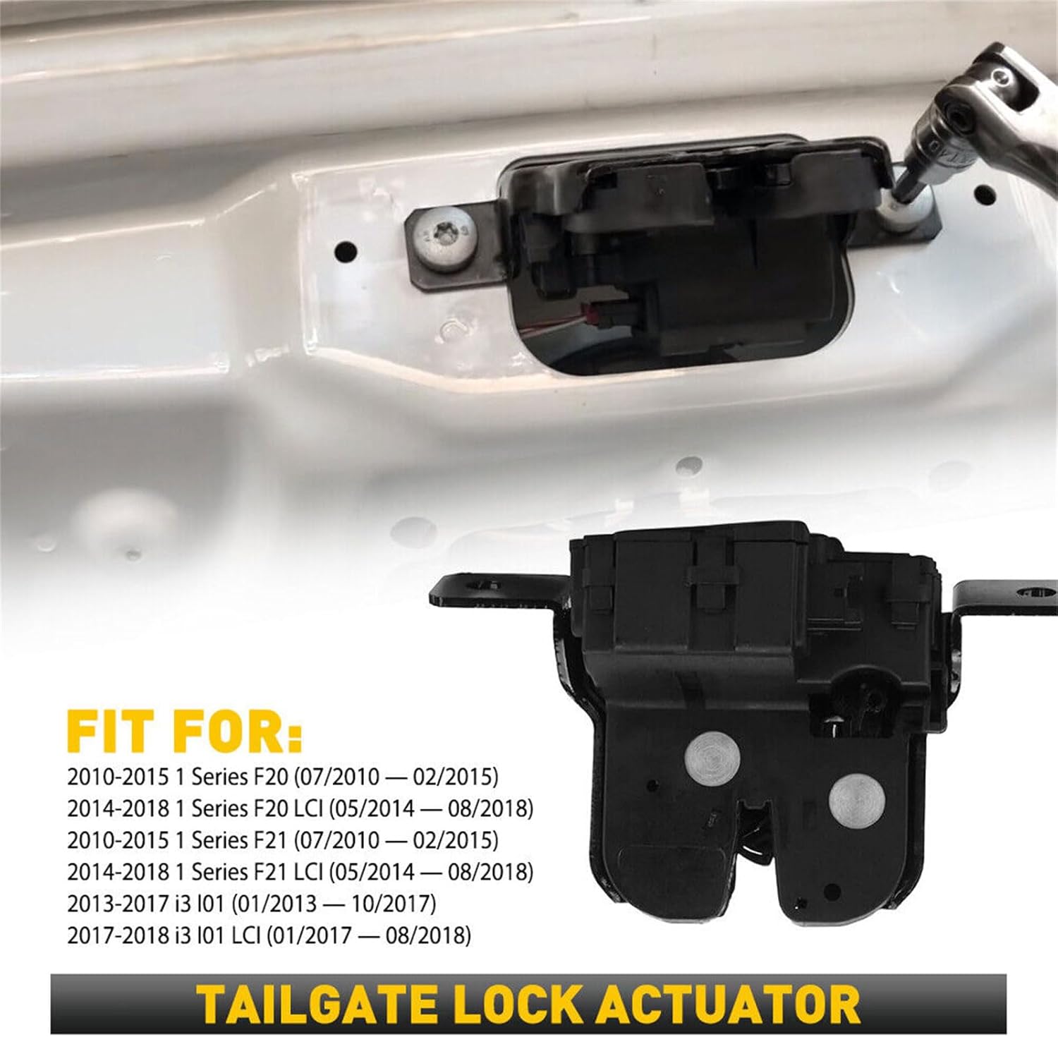 Tailgate Boot Lid Trunk Lock Actuator Suitable for 1-Series I3-Series 51247248075 Tailgate Luggage Actuator