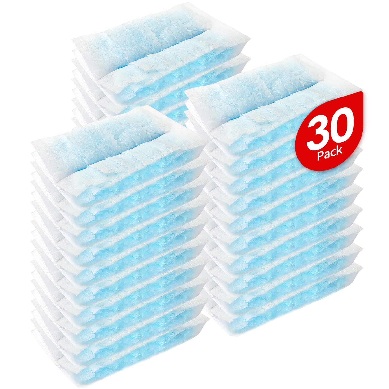 FURCIELOS Disposable Microfiber Feather Duster Refills, Multi-Surface Duster Compatible with Swiffer Dusters Handle, 30 Count(Unscented, Pack of 1)