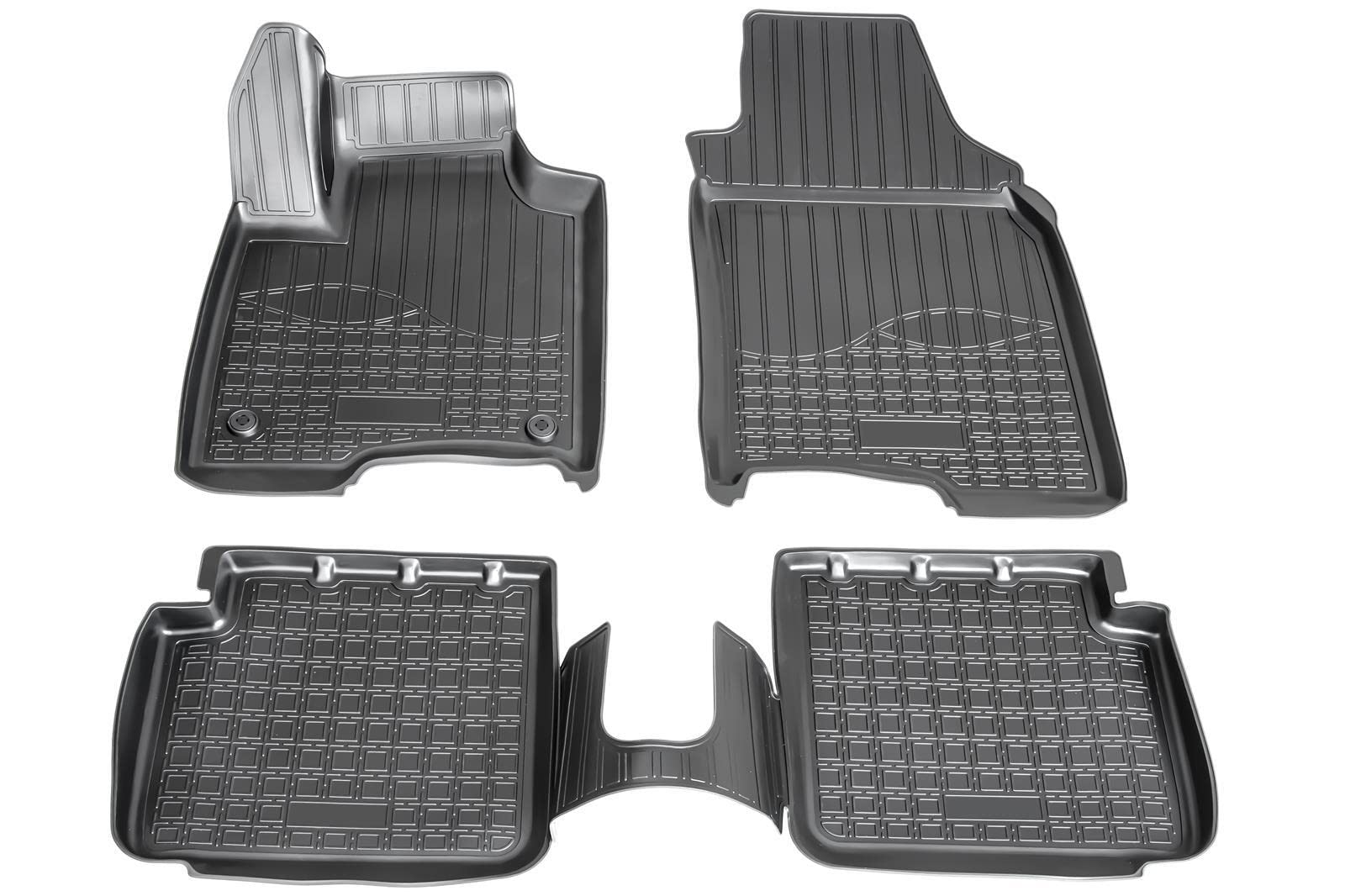 Recambo Tappetini in gomma 3D per Fiat Panda | a partire dall'anno di costruzione 2012 | su misura con bordo
