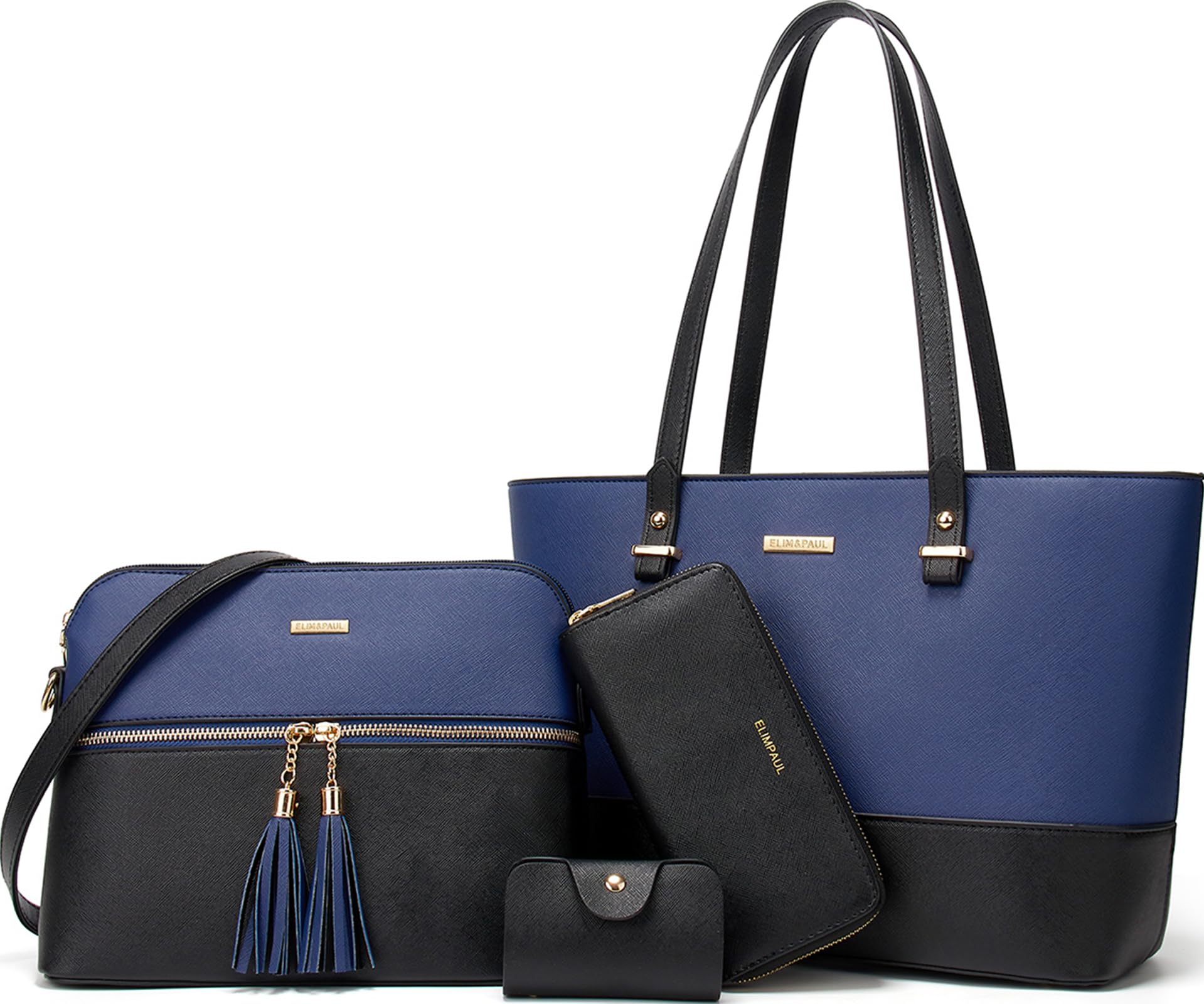 Women Fashion Handbags Tote Bag Shoulder Bags Top Handle Satchel Purse Set