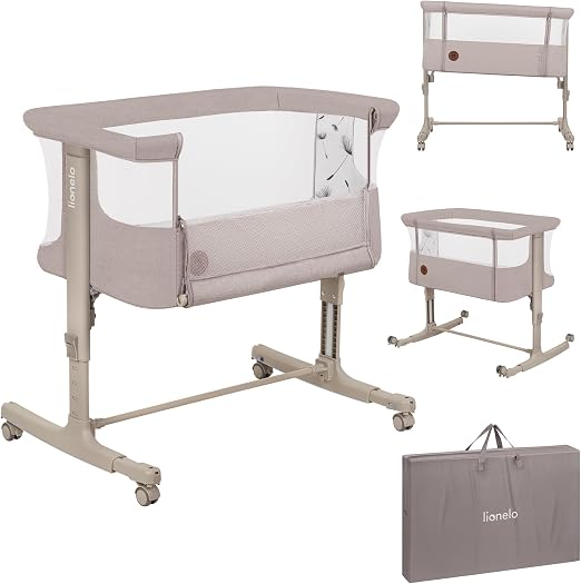 Lionelo Lionelo AURORA Lit Cododo 3-en-1 Pliable avec Matelas en Mousse et Sac de Transport