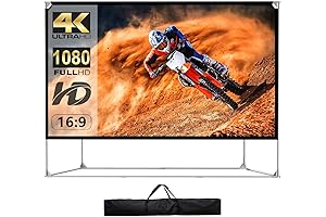 150 Inch Projector Screen with Stand: Cinematic Experience on the Go