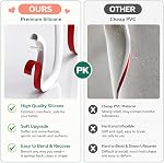 Cord Hider,39 inch/1 Compteurs Câble Hider Raceway Kit pour 1 Câble,Matériel de silicone flexible Cacher le mur TV Powers Cords in Home Office, W0.59 H0.39in White