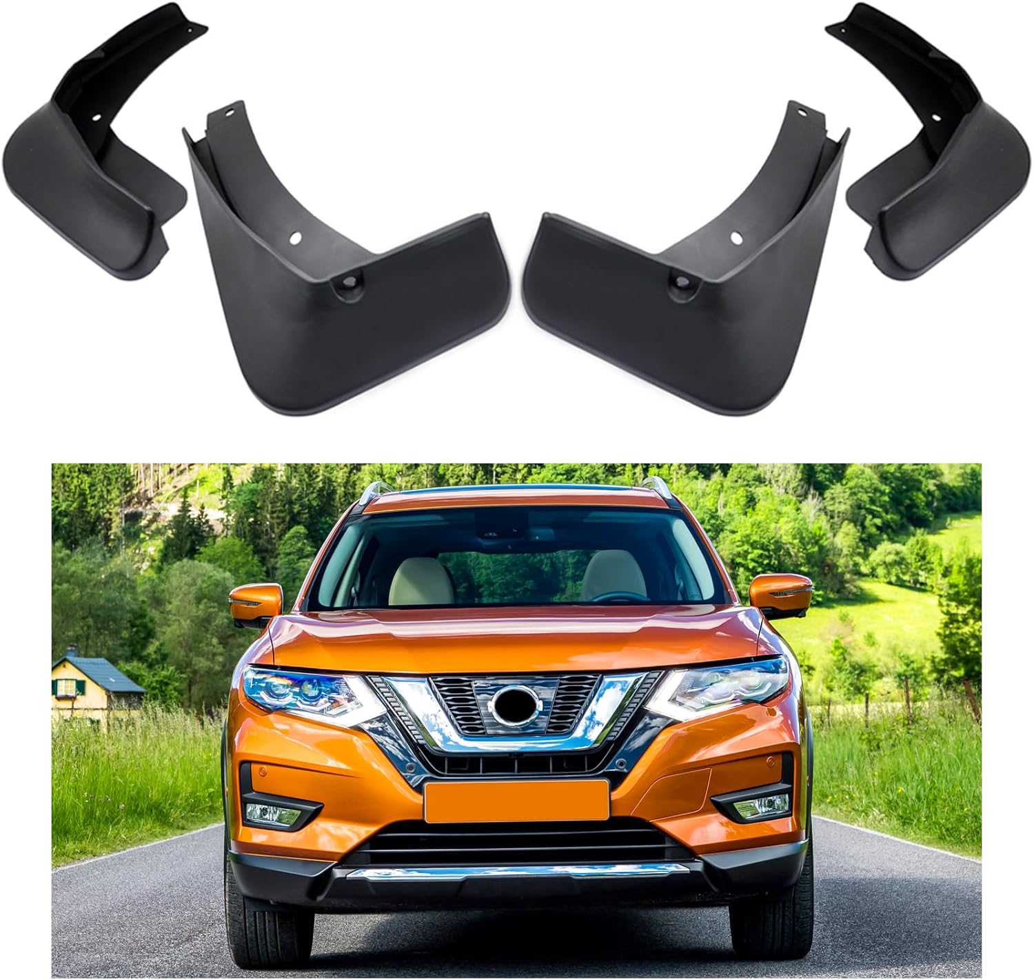 Car Mudguard Fender Mud Flaps Splash Guards Compatible with Nissan Rogue 2014-2020 15 16 17 18 19