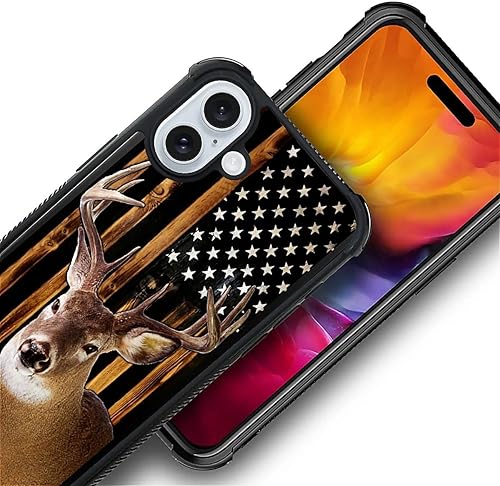 Vista 50 de Funda compatible con iPhone 13 Pro, diseño de patrón para iPhone 13 Pro, fundas para mujeres y niñas, Betsy Ross 13 estrellas de madera con bandera