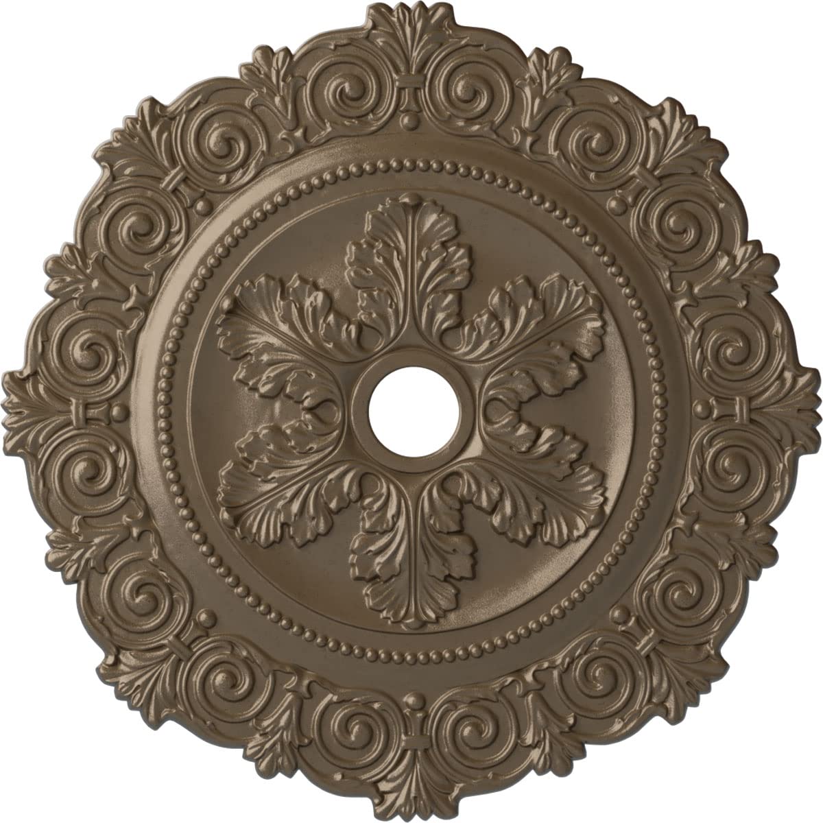 Médaillon de plafond pour cacher les trous de fixation et sublimer vos lampes