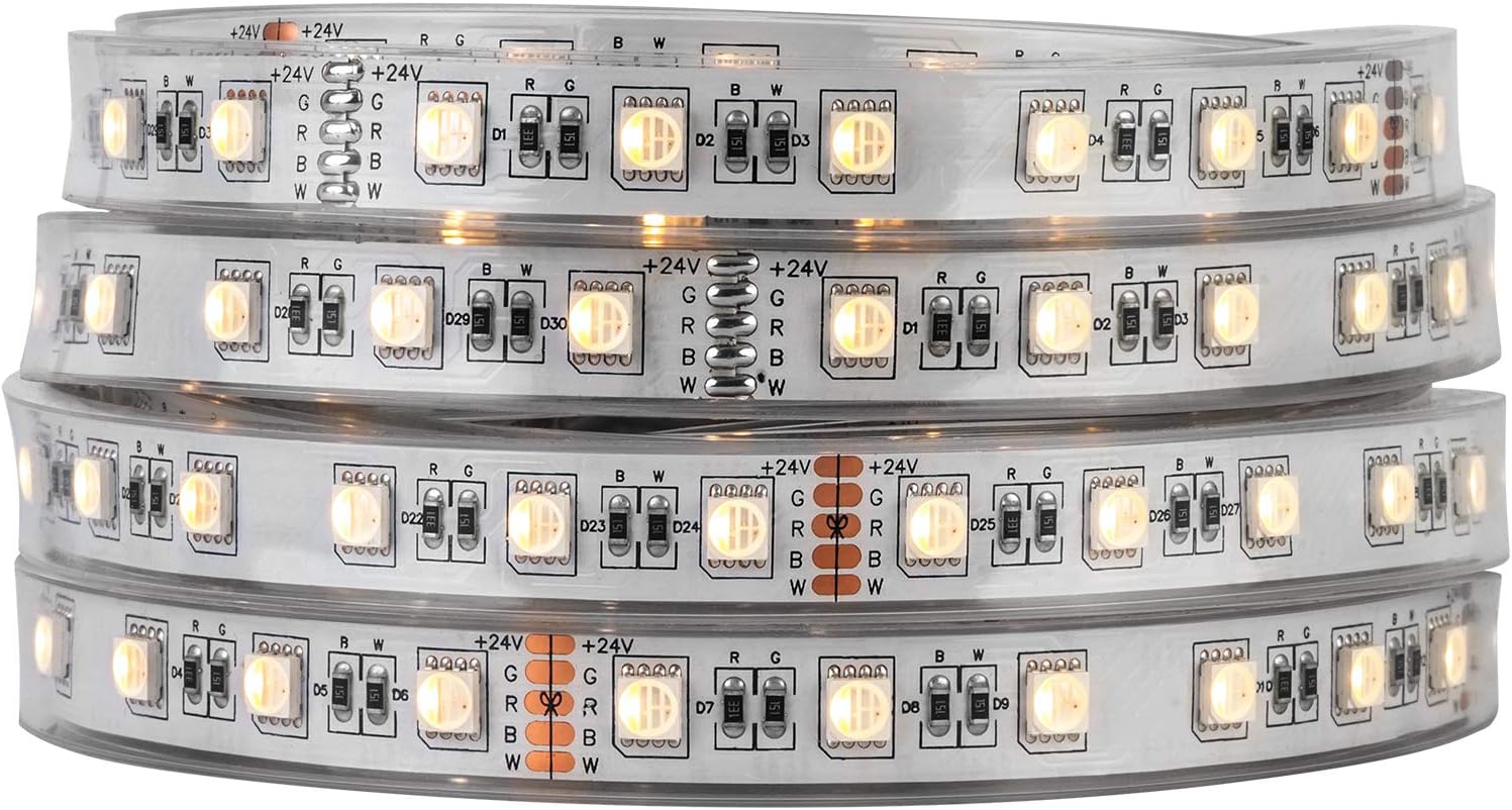 BTF-LIGHTING RGBWW 5050 RGBW RGB Warm Wit  2700K 3000k Veelkleurige Striplichten Huisdecoratie