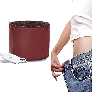 WSND Electric Vibrating Slimming Massage Belt Heating Massager with 2 Motors Automatic Timing Moxibustion Function for Personal and Beauty Salon
