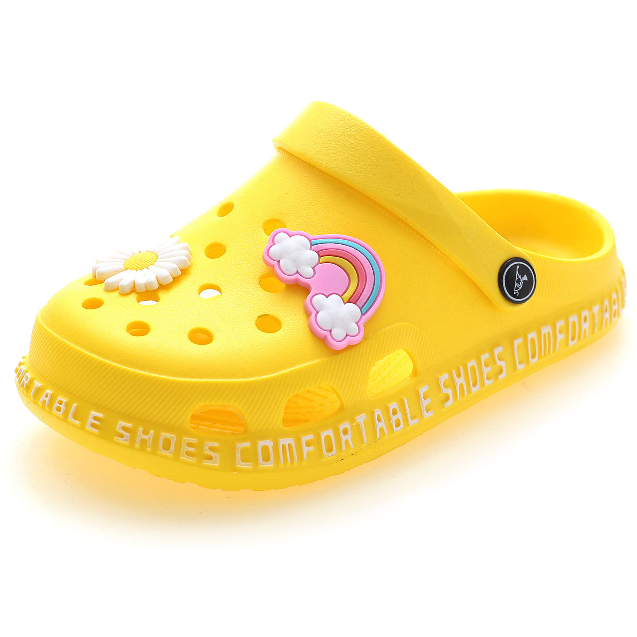 ZYLDK Zuecos Unisex Niños Sandalias de Playa Antideslizante Respirable Piscina Jardín Zapatos Abierta de Verano Chanclas