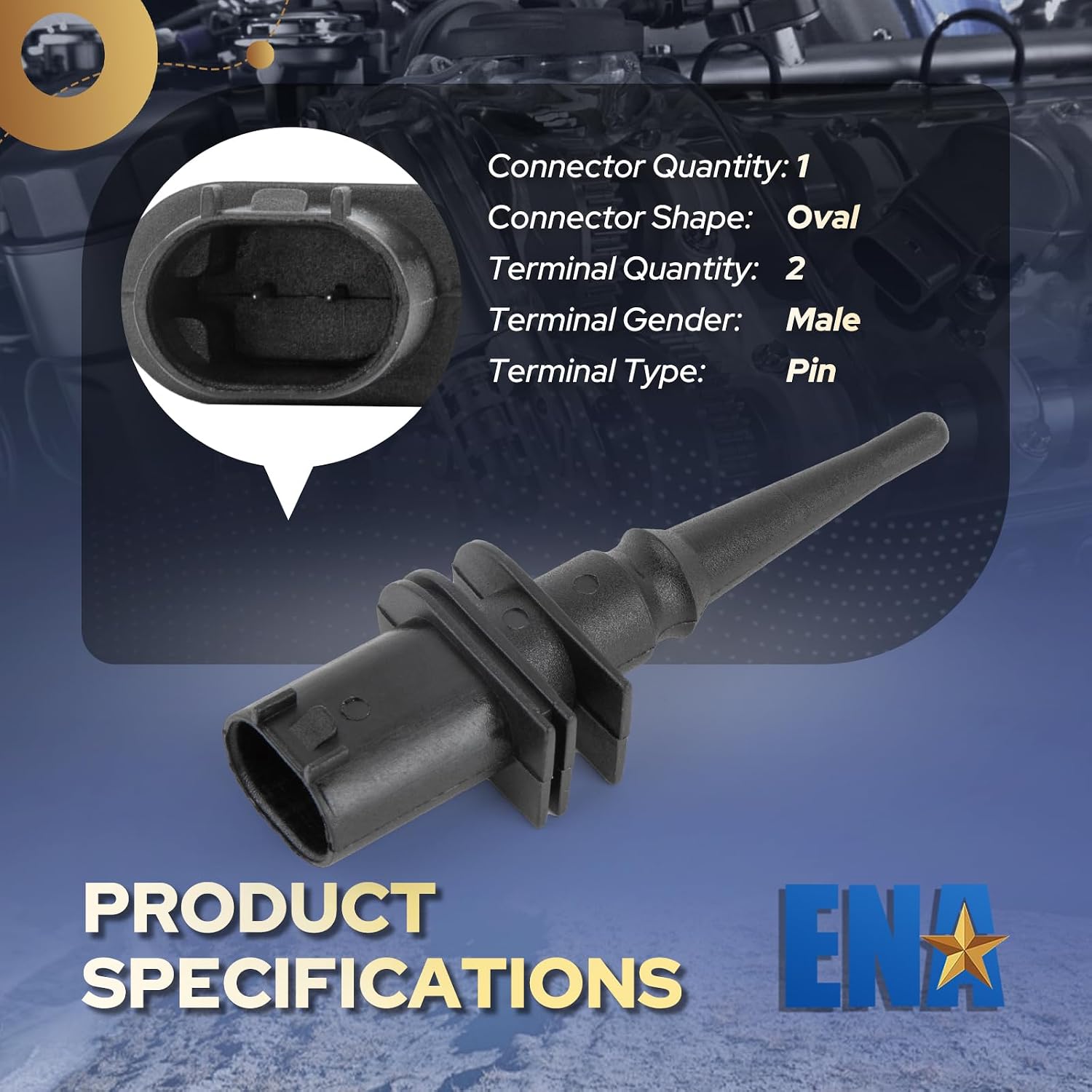 ENA Cabin Air Temperature Sensor Compatible with BMW 328i 325i 330i 335i X5 X3 550i 528i 535i M3 X6 Z4 128i 135i 750i 2.8L 3.2L 4.4L 4.8L 4.9L 5.4L l4 V8 V12 2012 2013 2014 2015 2016 Replaces AX203