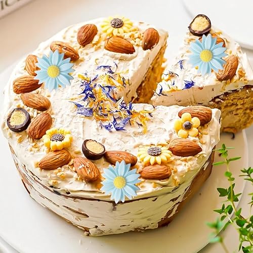 Miniatura 4 de MINFEIDMS Moldes de silicona de margaritas para crisantemo, moldes de silicona para pastel de fondant de flores pequeñas, moldes de chocolate para