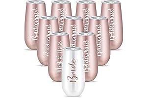 Amyhill Bridesmaid Champagne Flute | Elegant Stainless Steel Tumblers for a Sophisticated Wedding Celebration