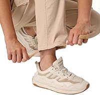 Vista 8 de Pantalones cargo de trabajo para mujer, de algodón, con 8 bolsillos, informal, estilo de combate militar