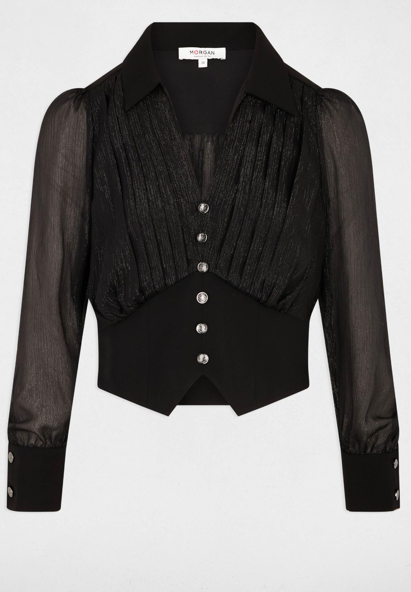 Morgan Damen 252-oplam Damenbluse