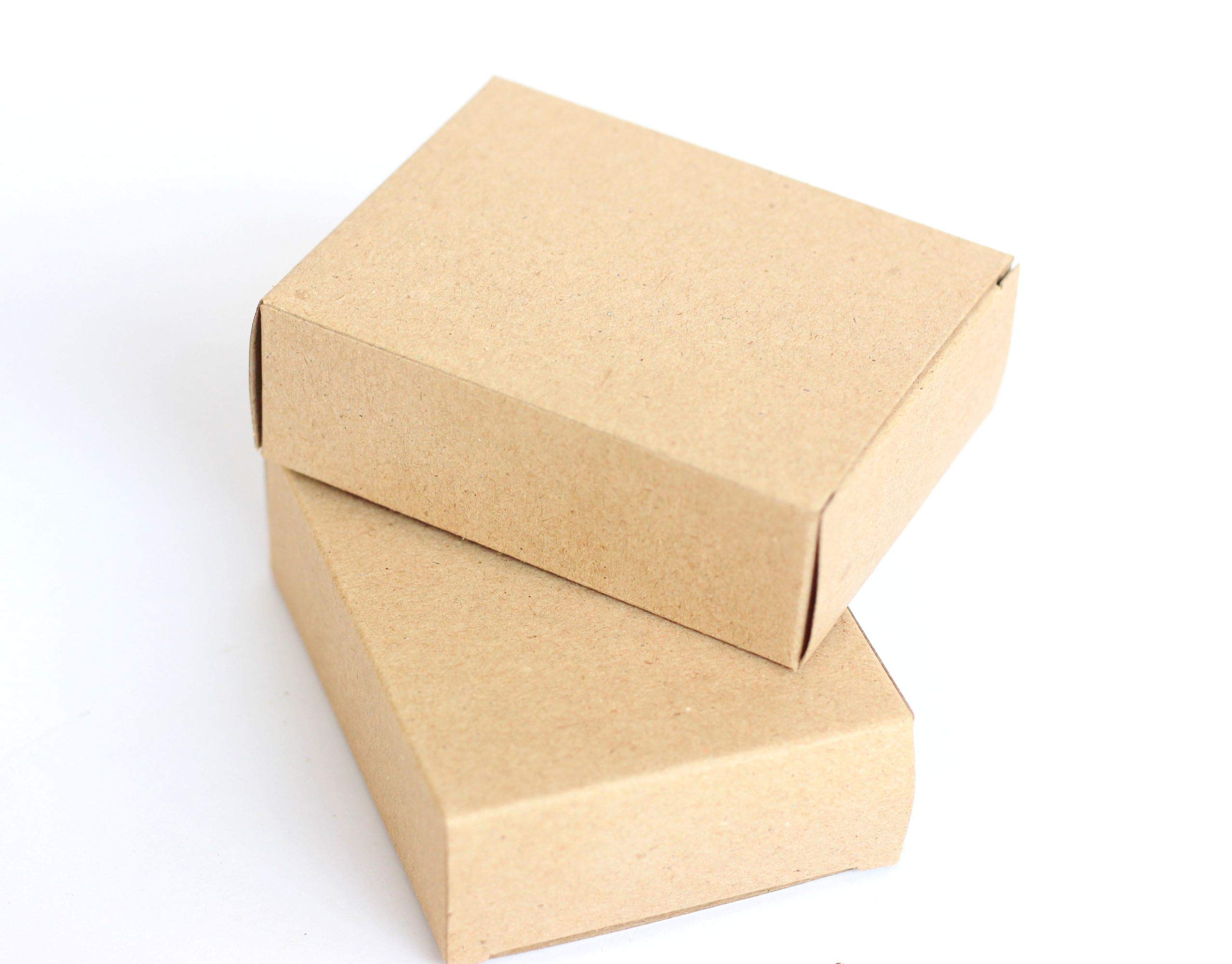 Kalart CreationsFoldable Paper Soap Boxes - Pack of 20, Brown