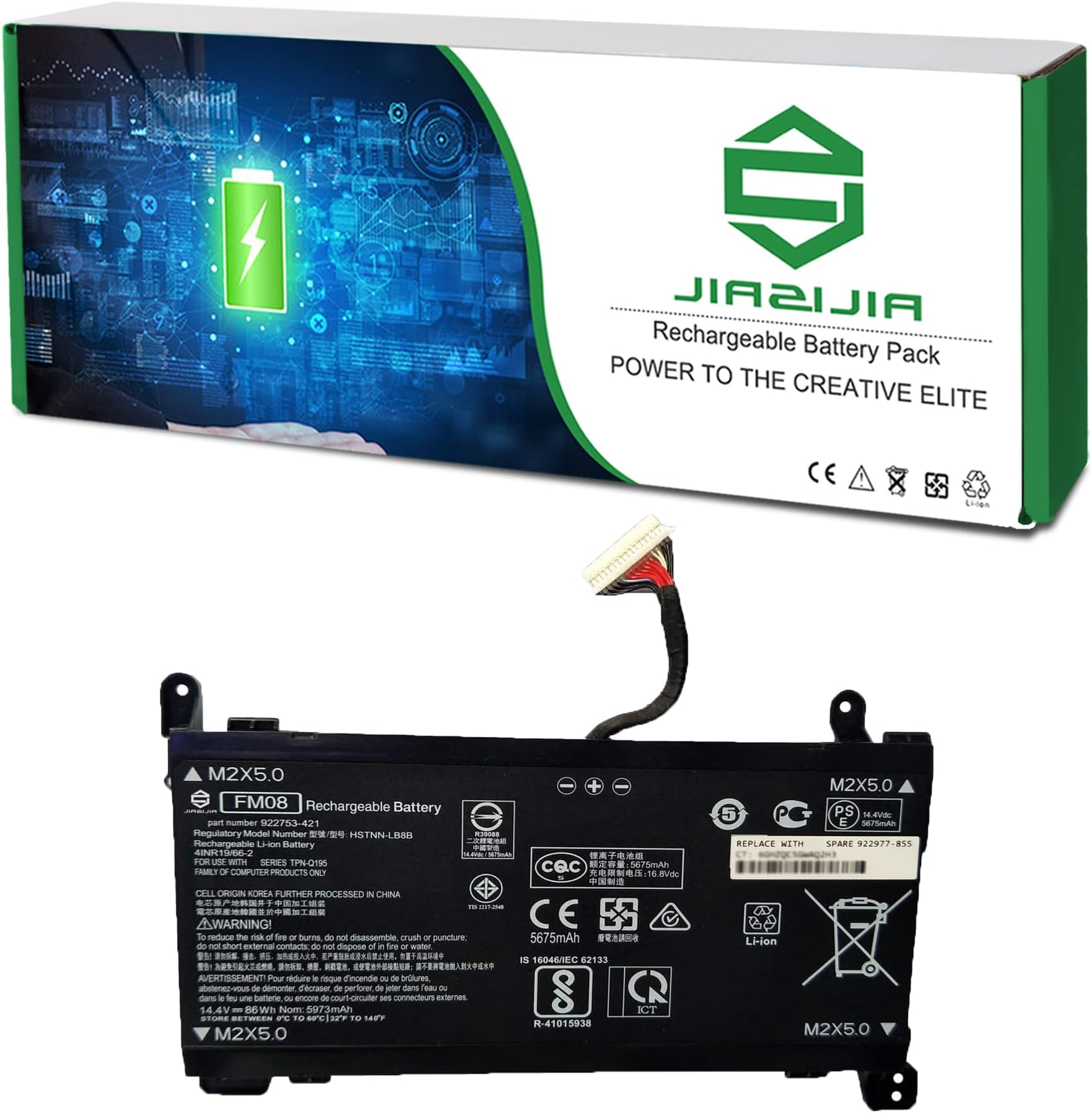 Laptop Battery FM08 922752-421 922976-855 HSTNN-LB8A for HP Omen 17-an010nw 17-an0xx 14.6V 5700mAh 83.22Wh