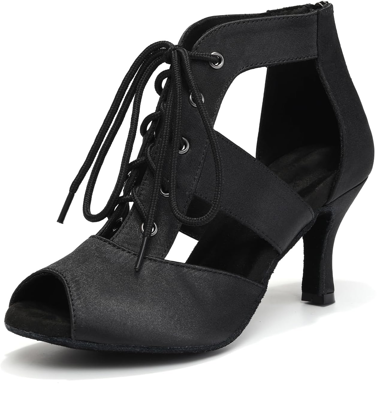 DKZSYIM Women's Dance Boots - Open Toe Comfort