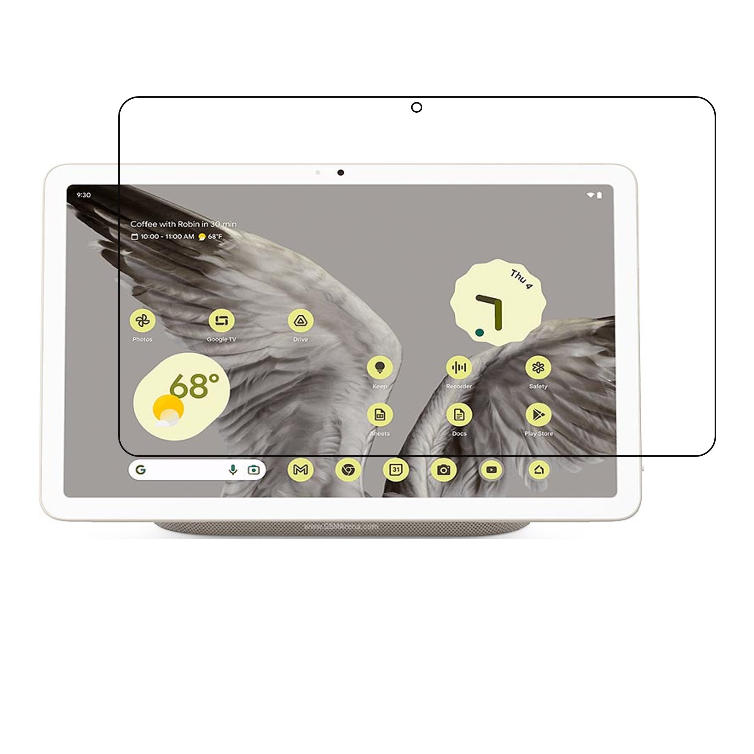 DVTECH® 9H Crystal Clear unbreakable Tablet Screen protector for Google Pixel Tablet (Not a Tempered glass) (B0C93Z9JH8) Amazon Price History, Amazon Price Tracker