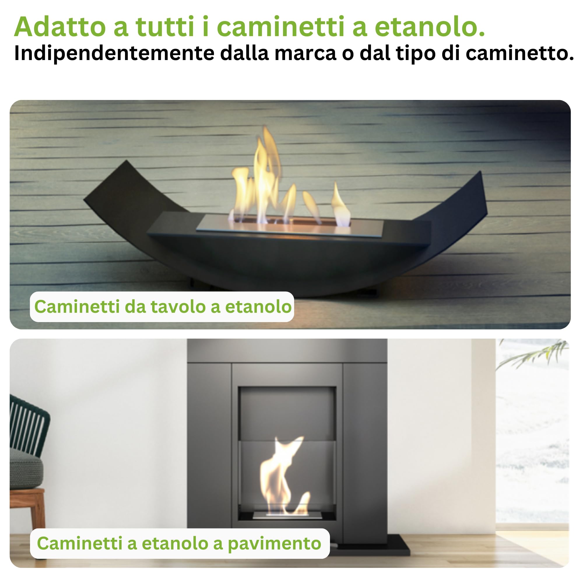Bioethanolo 12 x 1 litro con Fragranza per Caminetto a Etanolo – Bio-etanolo profumato per Ambienti, molte Fragranze - Profumo per Caminetto a bioetanolo da Interno o da Tavolo