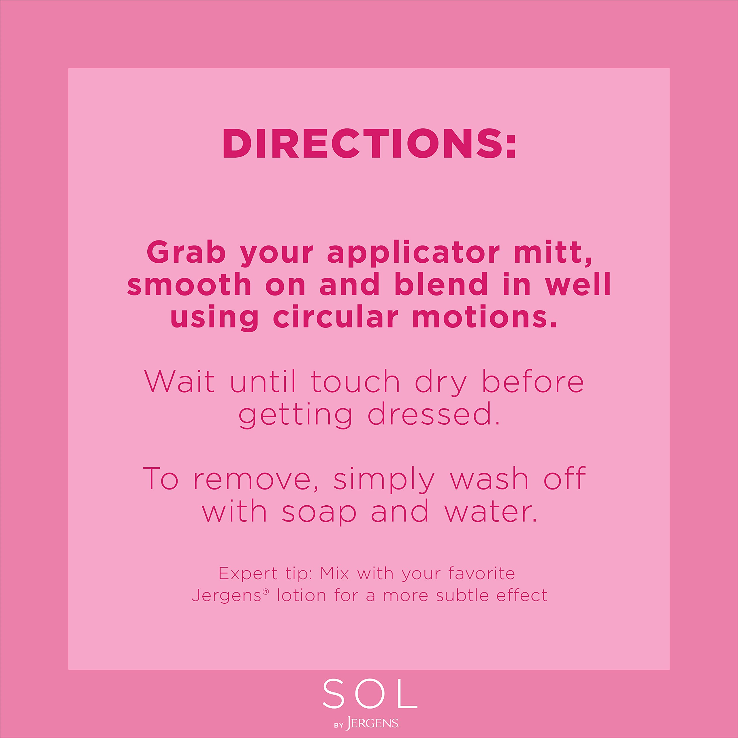 SOL by Jergens Self Tanner Body Bronzer, For All Unique Skin Tones