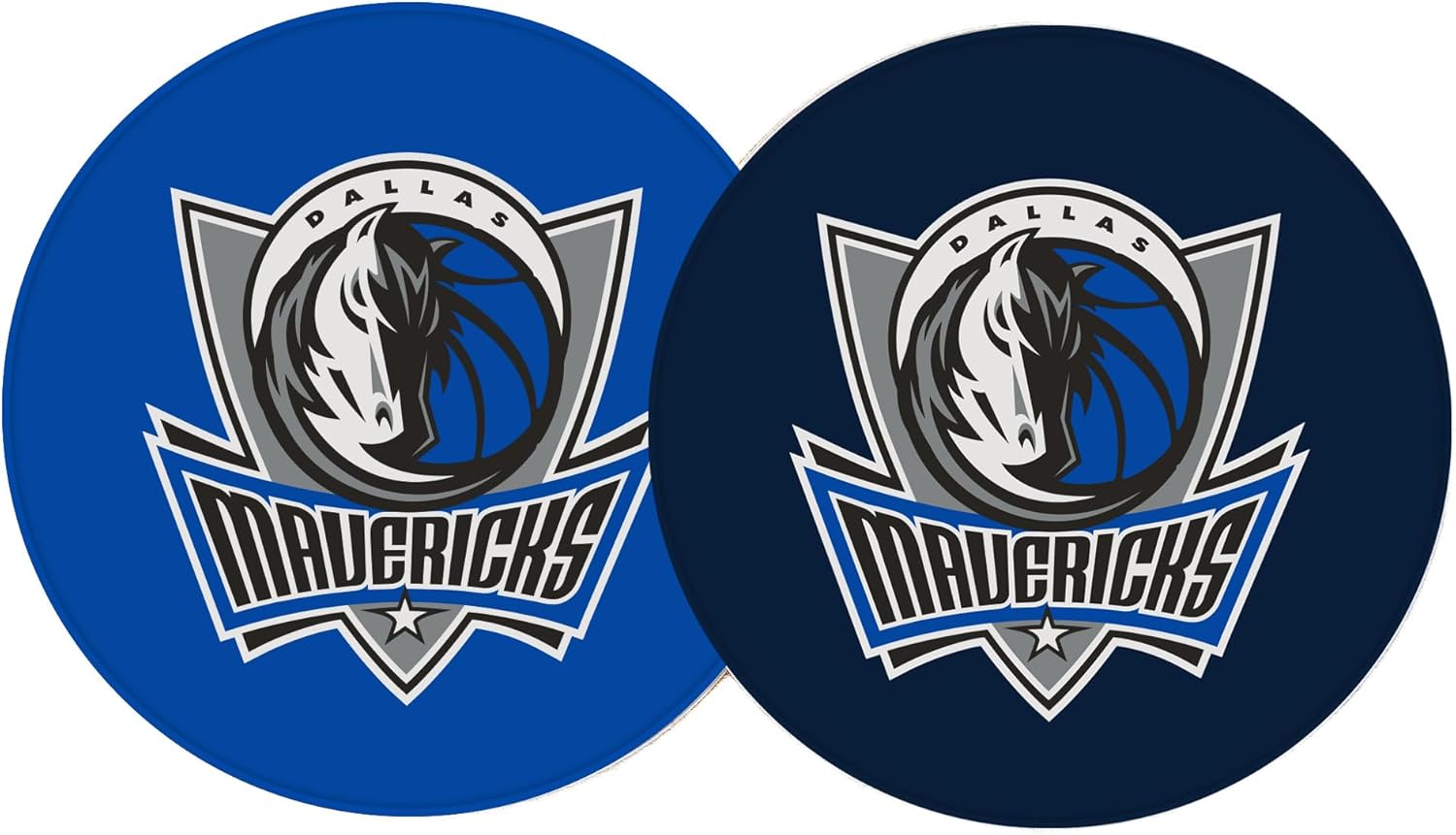 Desert Cactus Dallas Mavericks Car Accessories NBA Basketball League Absorbent Sandstone Cup Coasters Licensed Product Set of 2 (Car Coaster A)