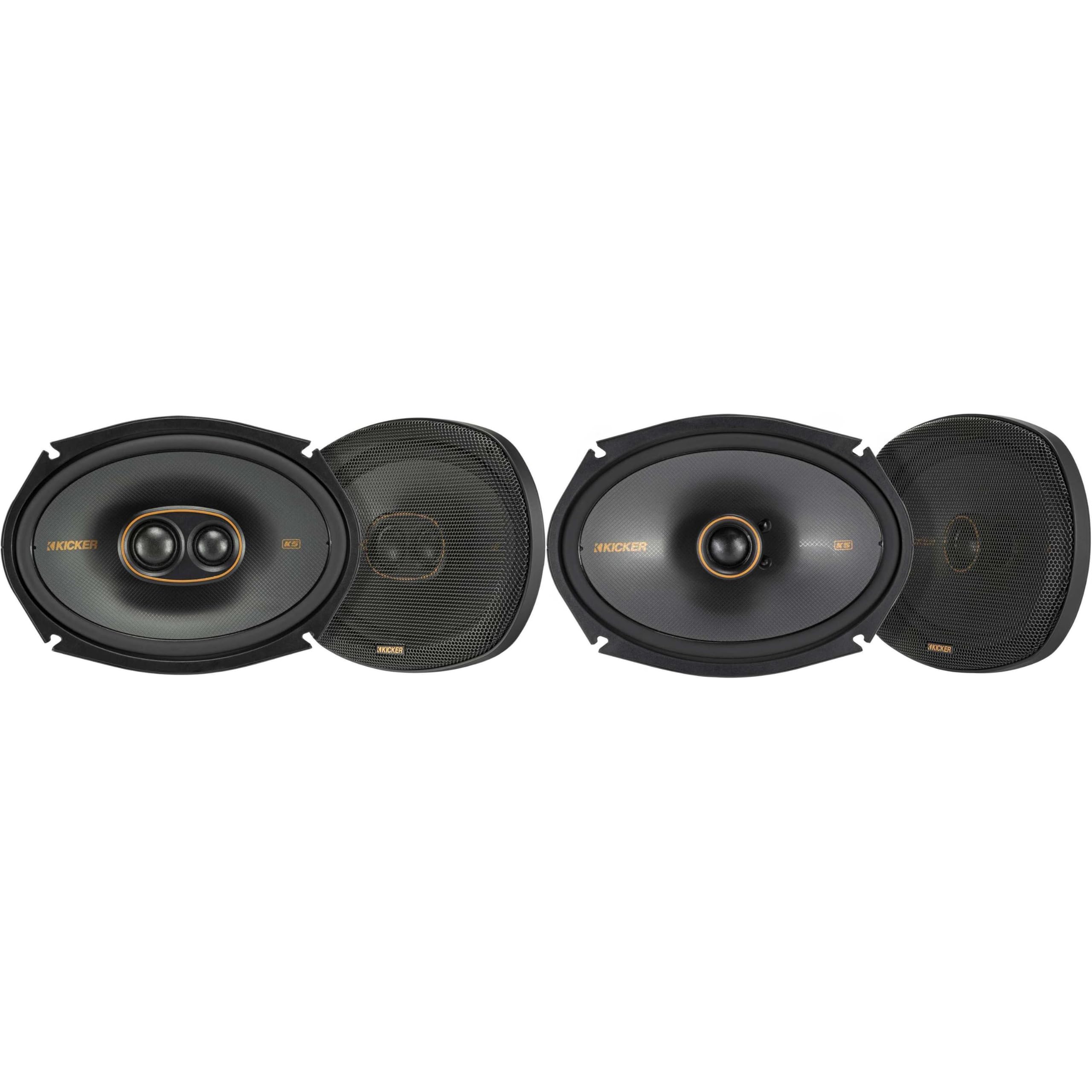 Amazon.com: KICKER 51KSC69304 KS-Series 6x9 3-Way Speakers with 1