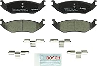 Bosch QuietCast BC967 Rear Disc Brake Pads - Premium Ceramic, Quiet Low-Dust for Dodge Ram Durango Chrysler