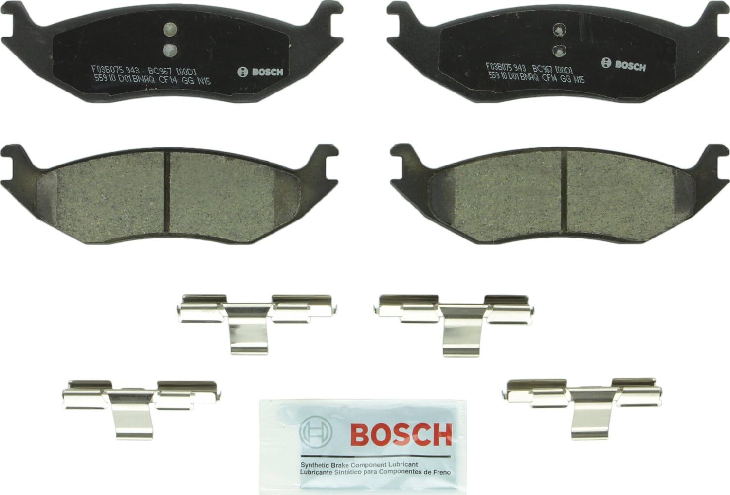 Bosch Brakes Bc967 Bosch Quietcast Disc BRK Pads