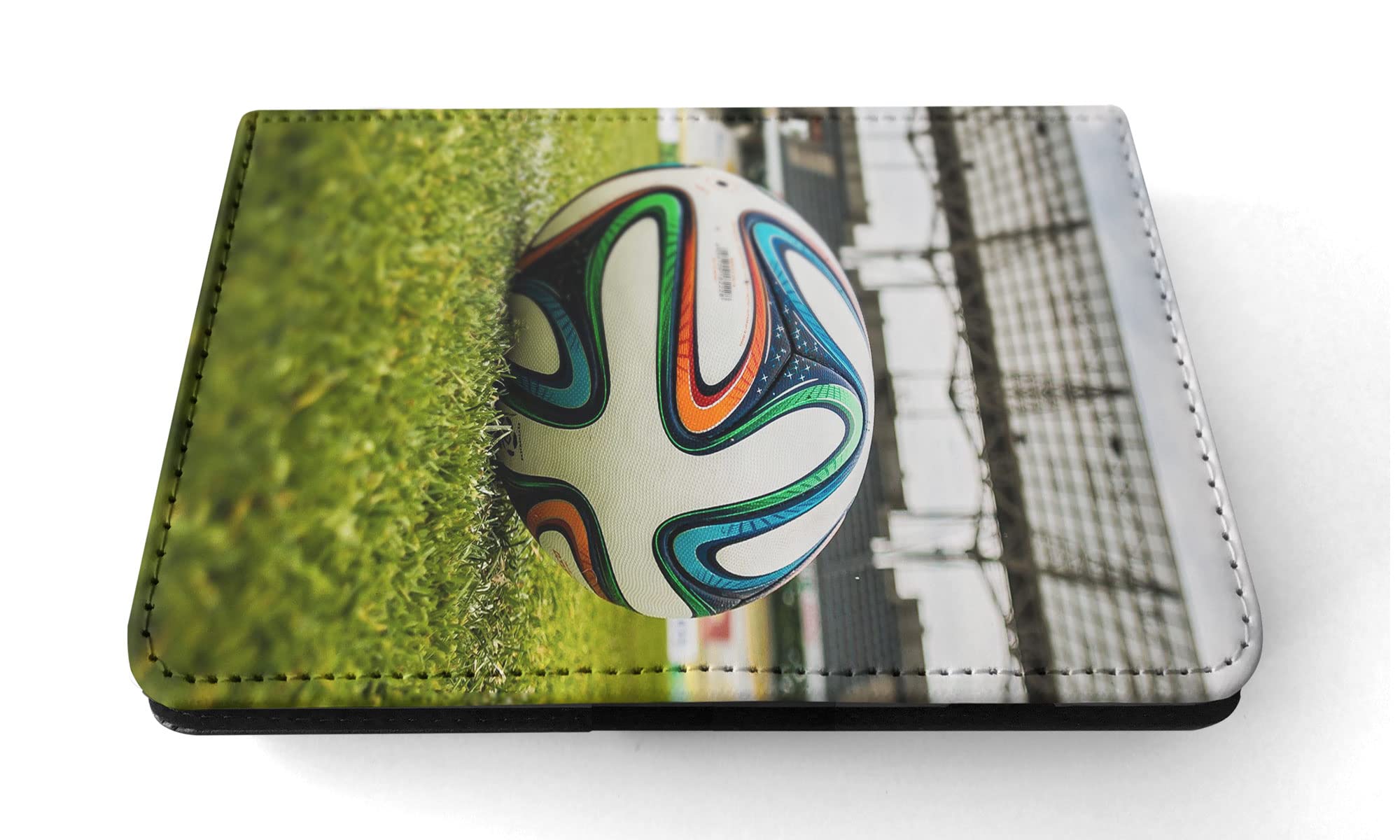 Soccer Ball ON Football Field FLIP Tablet CASE Cover for Apple