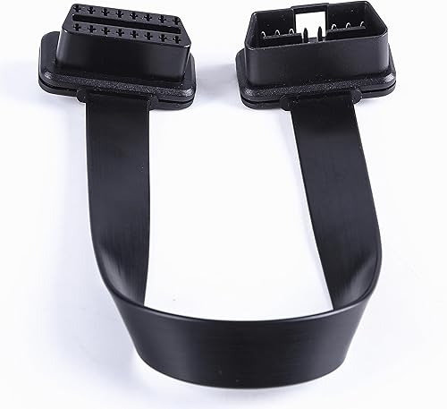 Miniatura 2 de Cable de diagnóstico de extensión de cinta OBD 2 OBD II macho a hembra de perfil bajo 16pins conectado completamente para lector de código de