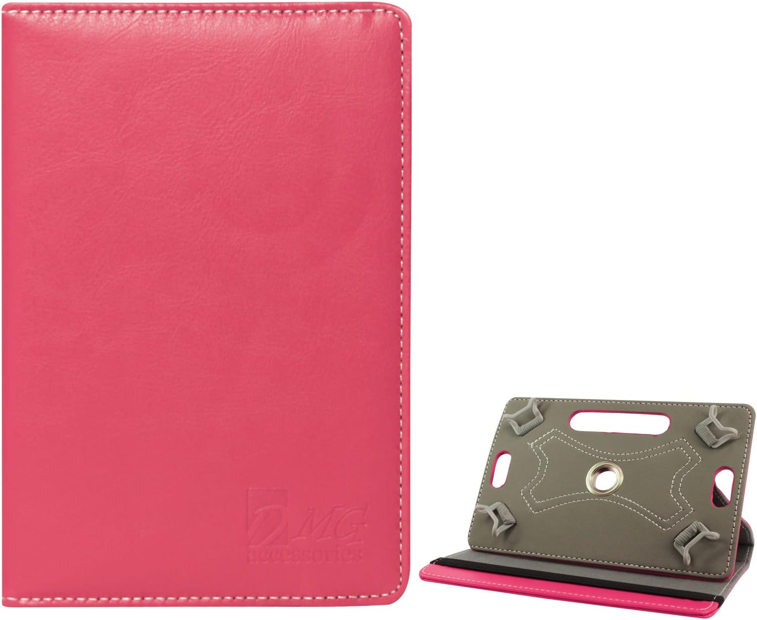 DMG Portable Foldable Stand Holder 7in Tablet Cover Case for Huawei Honor X1 (Pink)