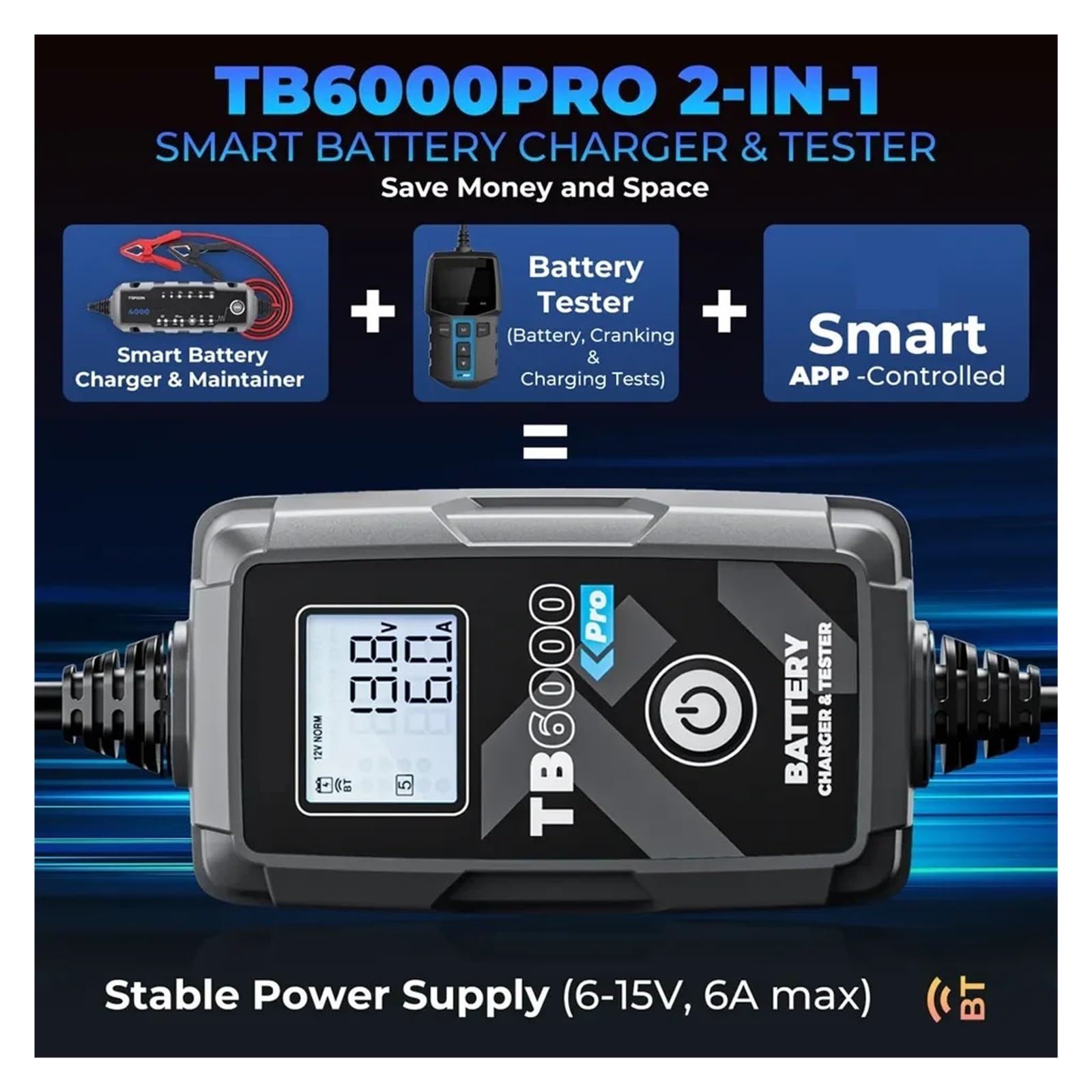 Przenośna Ładowarka Samochodowa I Tester Akumulatora Samochodowego 5-240Ah 6V 12V DIY Kwasowo-ołowiowo-litowa łAtwy W UżYciu