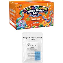 Kiditos Color Changing Magic Water Elf Toy Kit6 Colors+ Magic Water Elf Powder Refill5 Packs