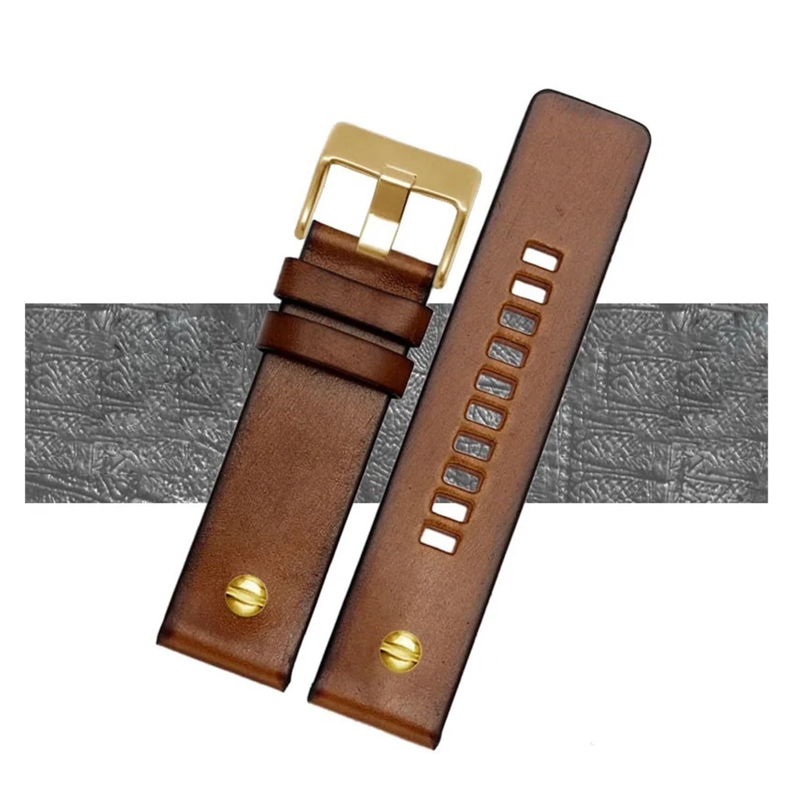 Correa de reloj de cuero retro para solucionar desgaste de banda 6