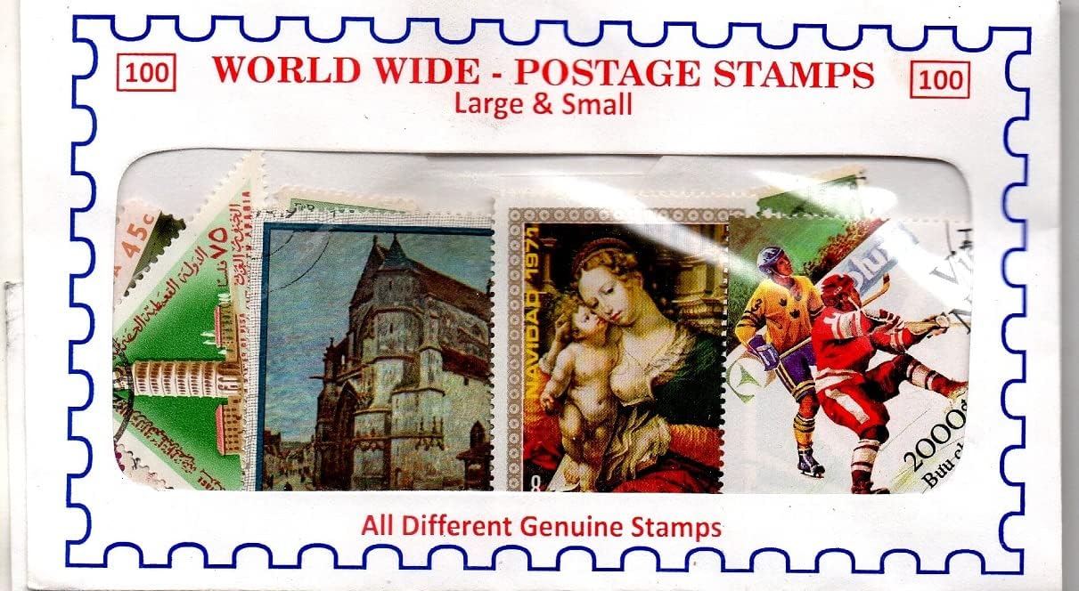 100 Different World Wide Superb Off Paper Foreign Stamps Pack
