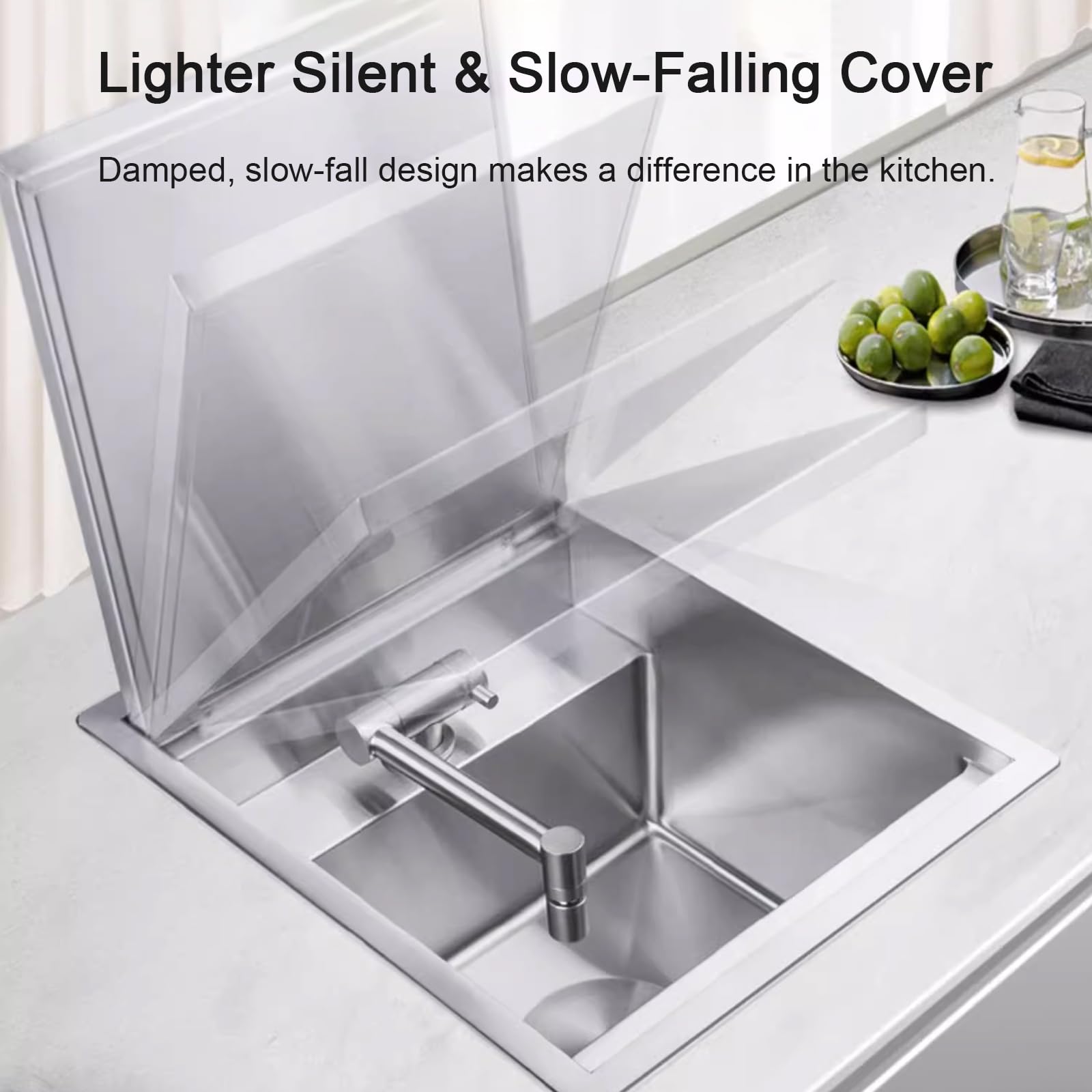 Fregaderos De Cocina De Acero Inoxidable, Fregadero para Caravana RV, Caravana con Grifo De Agua Fría O Caliente O Grifo De Purificación De Agua, Lavabo De Mano Un Solo Recipiente para Caravana