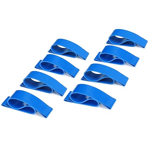 Towel Bands(Pack of 8), Towel Clips for Beach Chairs Cruise - Much More Efficient for Carnival Cruise Beach Pool & Cruise Chairs, Carnival Cruise Essentials Must Haves(Pure Blue)