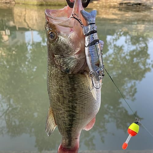 Miniatura 8 de Cebo de pesca robótico para natación, señuelos eléctricos de 3.5 pulgadas, recargable por USB, luz LED, Wobbler de 4 segmentos, multiarticulado,