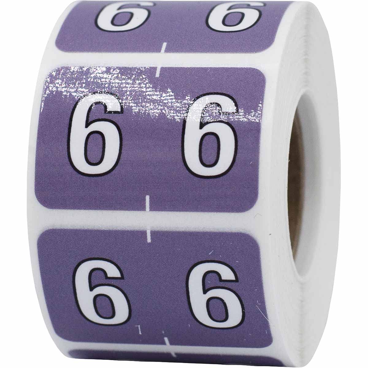 6 Barkley Compatible Filing Labels 1 x 1.5 Inch 500 Total Stickers