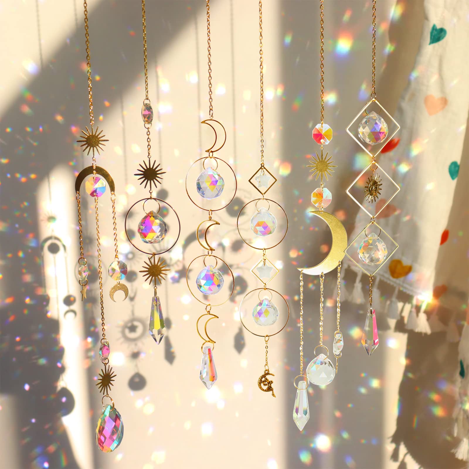 Kit Attrape-soleil Cristal JYNTERPLAY - 370 Pièces - Création Mobile Arc-en-ciel - DIY Décoration