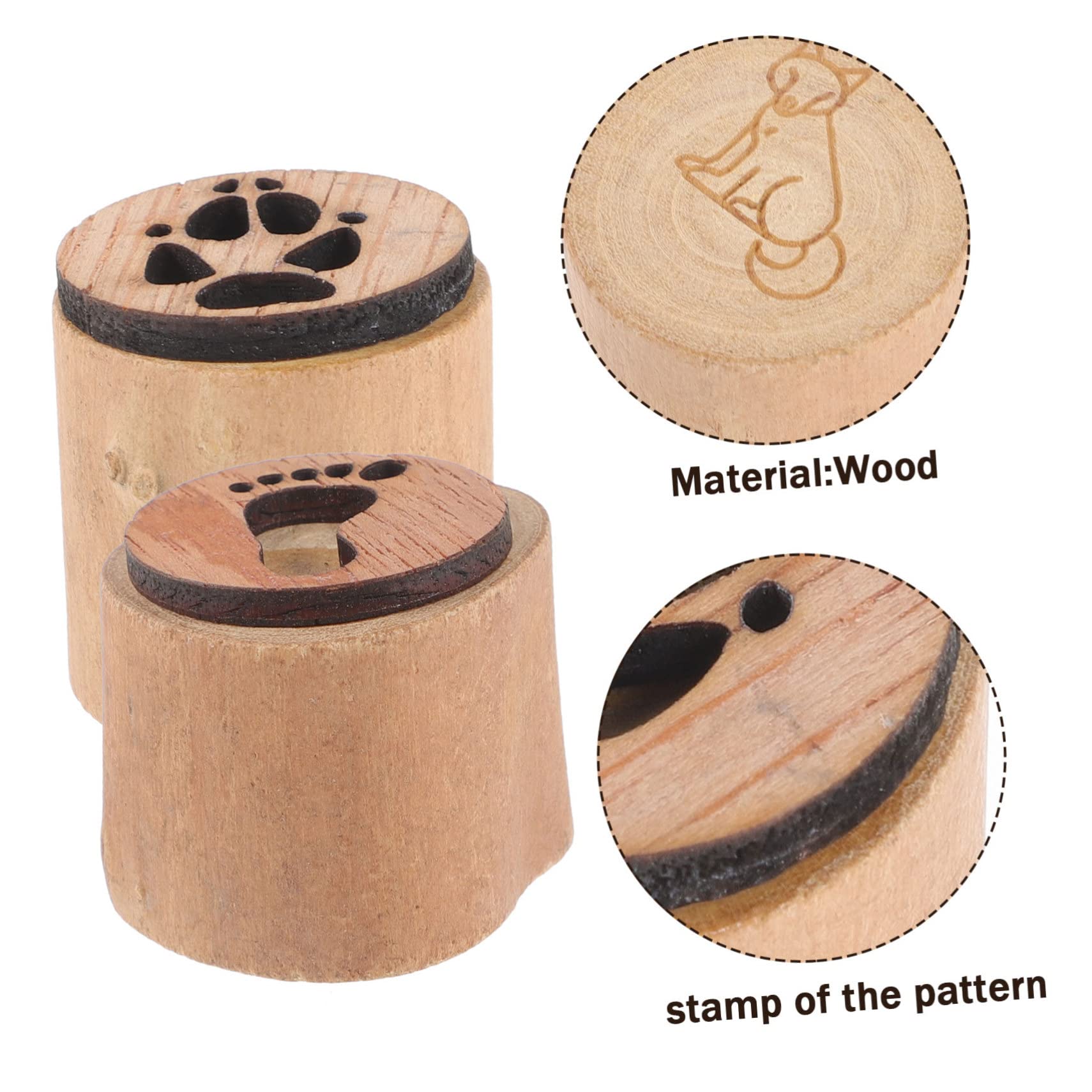 Operitacx 3sätze Holzstempel Für Karten Tier-fußabdruck Stempel Mit Einzigartigem Design Für Scrapbooking Und Verschiedene Muster Für Kreative Projekte Langlebig Und Praktisch