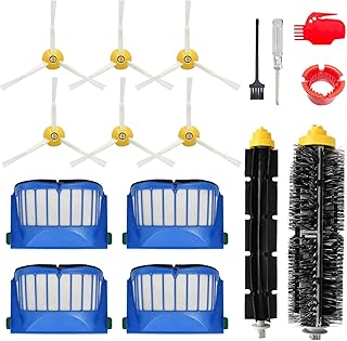 600 Series Replacement Parts accessories Kit for iRobot Roomba 692 675 677 671 694 614 691 670 615 676 639 621 679 606 605 643 641 Robotic Vacuum attachment,1 Main Brush, 4 filter, 6 Side Brush