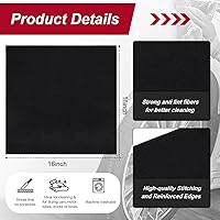 Vista 2 de Oudain 200 piezas de paño de limpieza de microfibra, toallas de microfibra de 40,6x40,6 cm para auto, súper absorbentes, trapos de limpieza