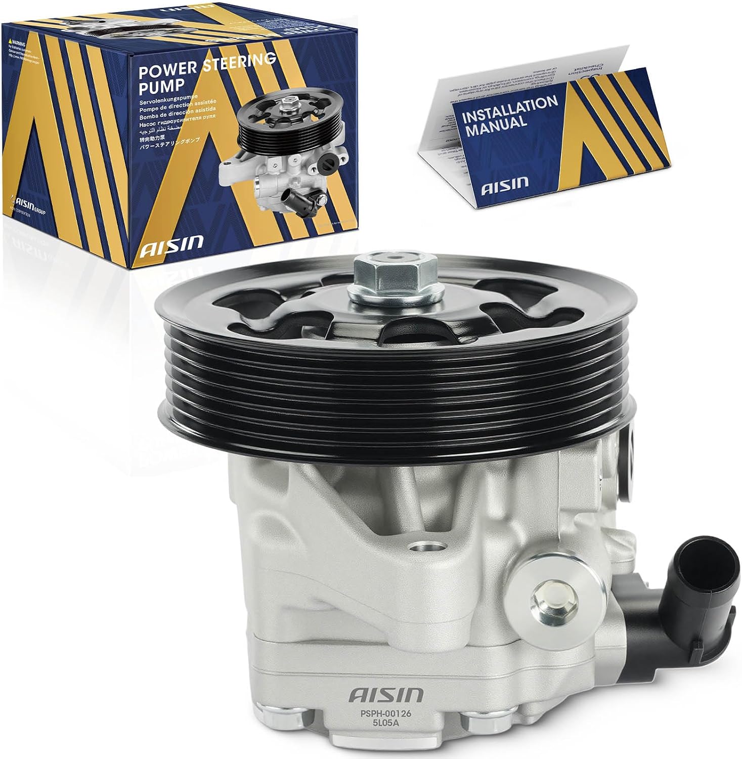 AISIN AFTERMARKET PSPH-00126 Power Steering Pump - Compatible with Honda Civic 2006-2011 - L4 1.8L
