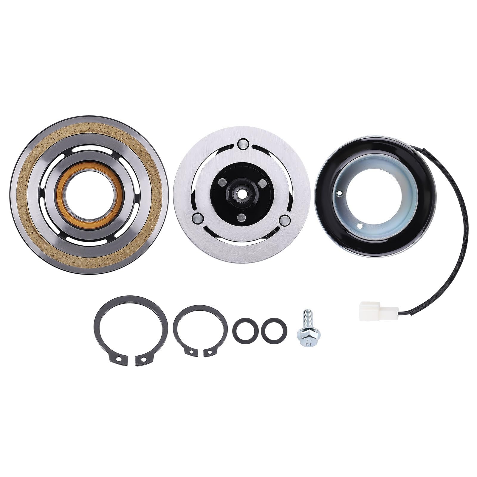 AC Compressor Hub Fit for Mazda 3 2004-2009 2022254 BP4S61K00 AC Compressor Clutch Assembly Repair Kit AC Compressor Clutch Kit