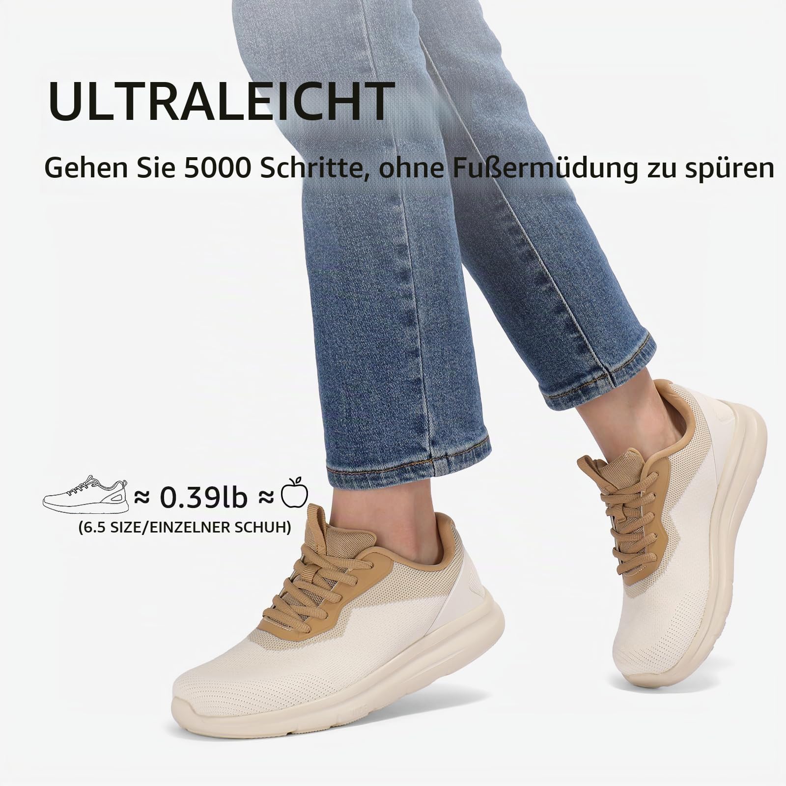 STQ Weite Damen Laufschuhe Leicht Sportschuhe Breite Sneaker Bequem Orthopädische Schuhe für Hallux Valgus Hammerzehen Odemen