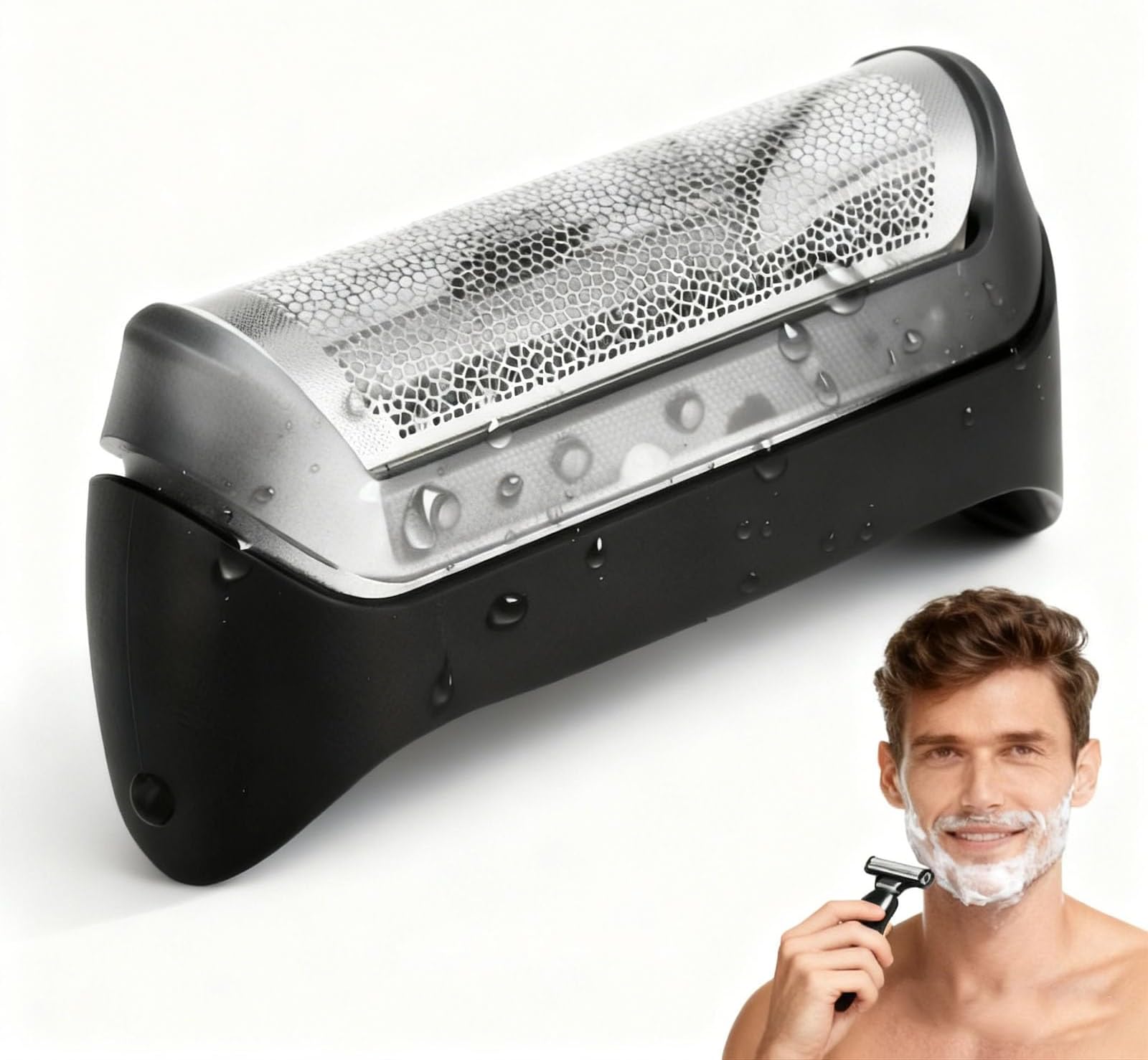 2026 Upgraded 10B Replacement Foil & Cutter Compatible with Bra-un Cruzer/Series 1, 10B/20B 1000/2000 Series Replacement Shaver Head Set Fits for 170 180 190 1735 1775 5728 5729 170S