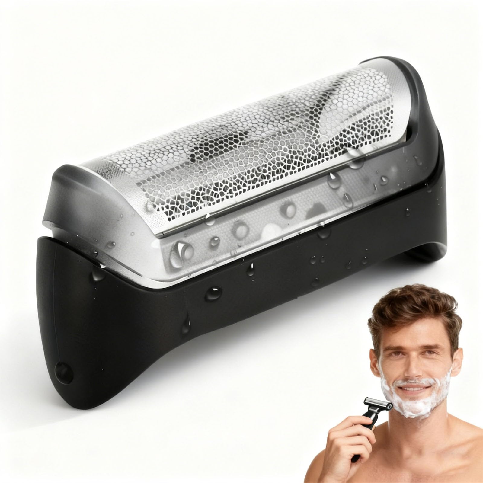 2025 Upgraded 10B Replacement Foil & Cutter Compatible with Bra-un Cruzer/Series 1, 10B/20B 1000/2000 Series Replacement Shaver Head Set Fits for 170 180 190 1735 1775 5728 5729 170S