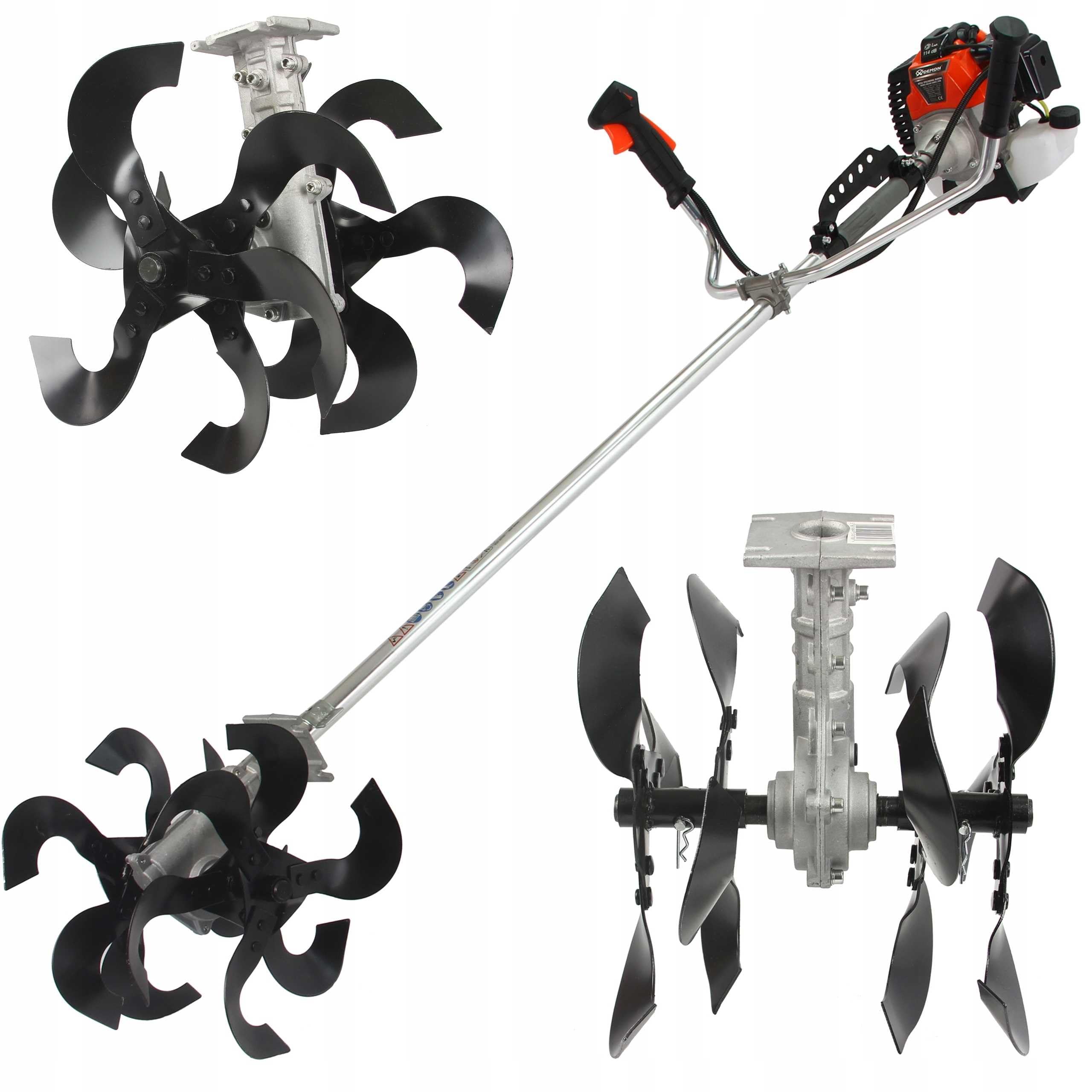 Gruppo zappette per decespugliatori ingranaggio Zappe 9 Denti Tubo Ø28 mm Universale