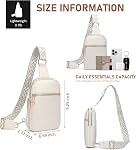 DIOMO Petit sac à friser antivol pour les femmes Cross Body Bag tendance, RFID Fanny Packs Vegan cuir pour les femmes Voyage ceinture Purse